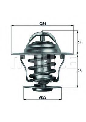 MAHLE ORIGINAL TX1187D Термостат, охолоджуюча рідина