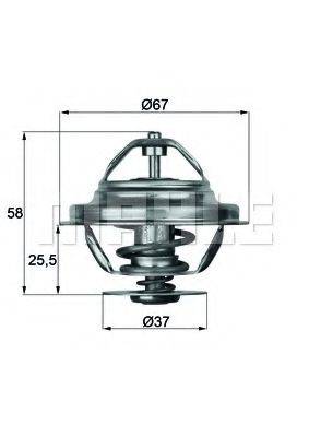 MAHLE ORIGINAL TX2080D Термостат, охолоджуюча рідина