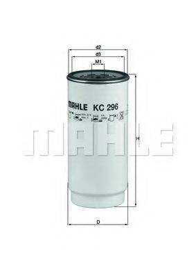 MAHLE ORIGINAL KC296D Паливний фільтр
