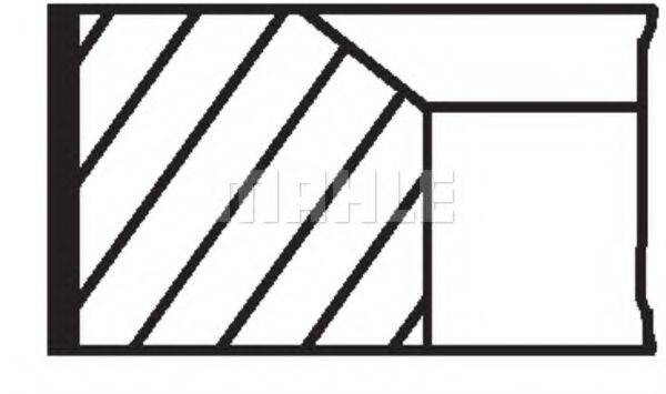 MAHLE ORIGINAL 00224N0 Комплект поршневих кілець