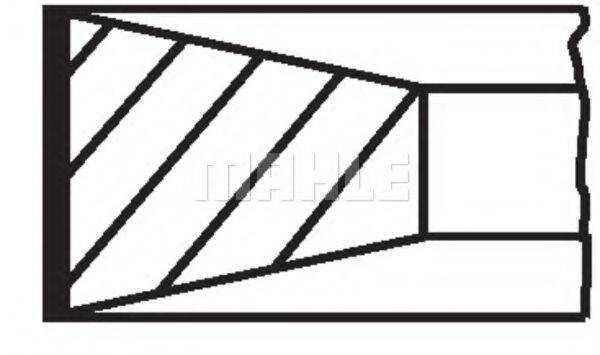 MAHLE ORIGINAL 00999N0 Комплект поршневих кілець