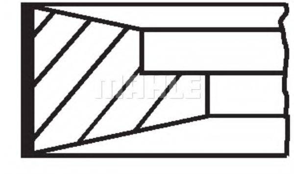 MAHLE ORIGINAL 001RS001100N0 Комплект поршневих кілець