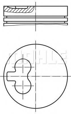 MAHLE ORIGINAL 0218100 Поршень
