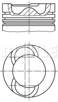 MAHLE ORIGINAL 0089300 Поршень