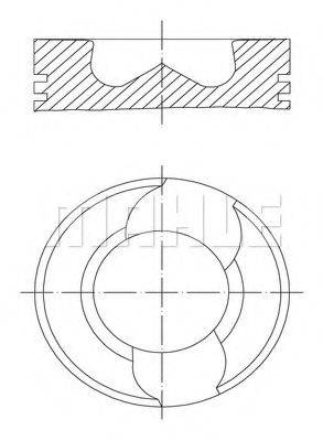 MAHLE ORIGINAL 0309800 Поршень