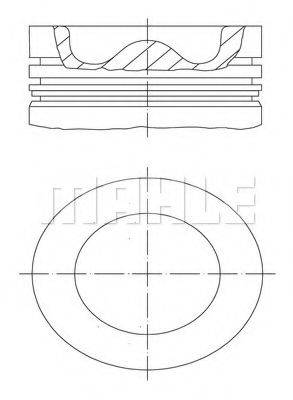 MAHLE ORIGINAL 0099900 Поршень