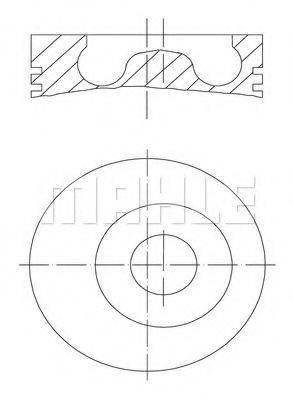 MAHLE ORIGINAL 0150502 Поршень