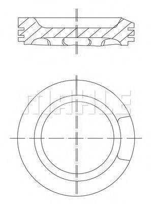 MAHLE ORIGINAL 0330402 Поршень