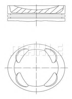 MAHLE ORIGINAL 081PI00104002 Поршень