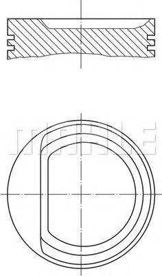 MAHLE ORIGINAL 0102902 Поршень