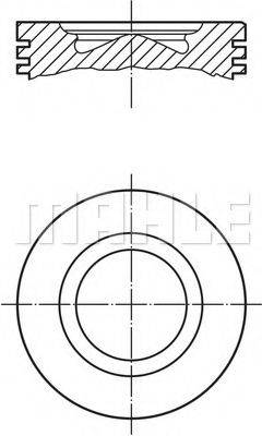 MAHLE ORIGINAL 0096800 Поршень