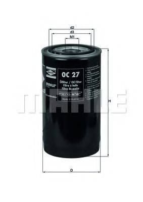 MAHLE ORIGINAL OC27 Масляний фільтр