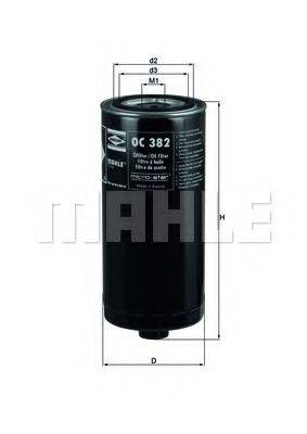 MAHLE ORIGINAL OC382 Масляний фільтр