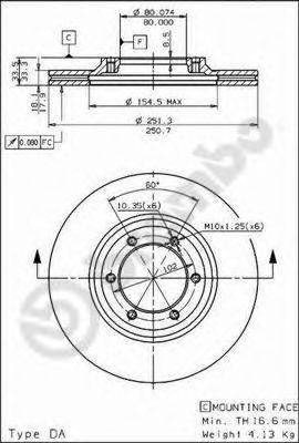 BRECO BS8101 гальмівний диск