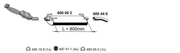 ERNST 340038 Система випуску ОГ