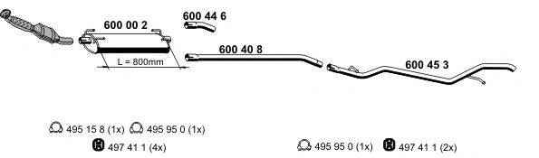 ERNST 340041 Система випуску ОГ