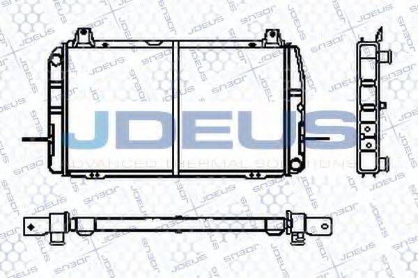 JDEUS RA0120382 Радіатор, охолодження двигуна
