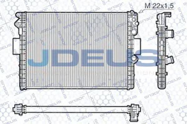 JDEUS RA0140010 Радіатор, охолодження двигуна