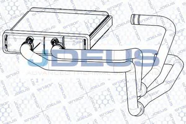 JDEUS RA2140080 Теплообмінник, опалення салону