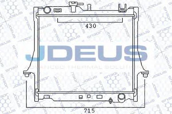 JDEUS 004M05 Радіатор, охолодження двигуна