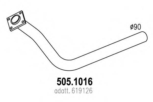 ASSO 5051016 Труба вихлопного газу