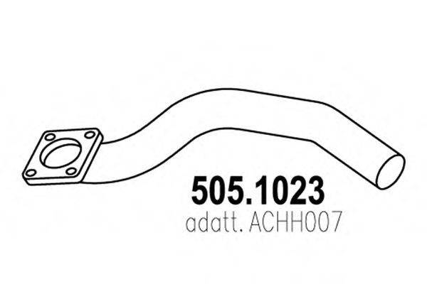 ASSO 5051023 Труба вихлопного газу