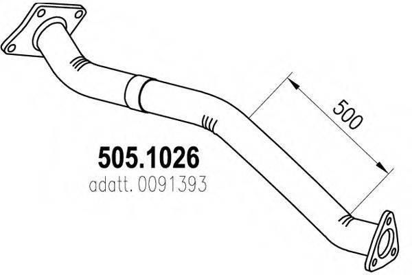 ASSO 5051026 Труба вихлопного газу
