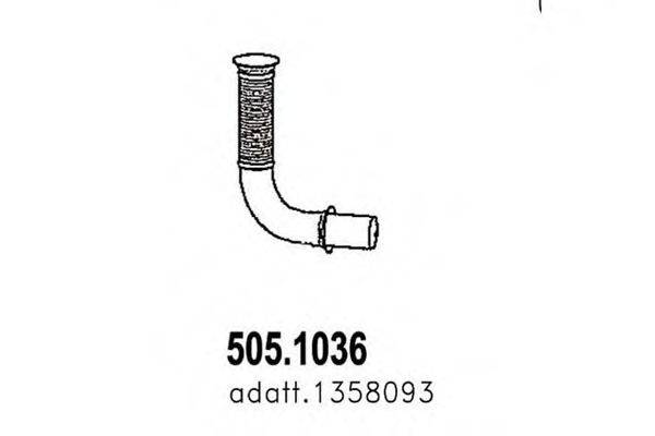 ASSO 5051036 Труба вихлопного газу