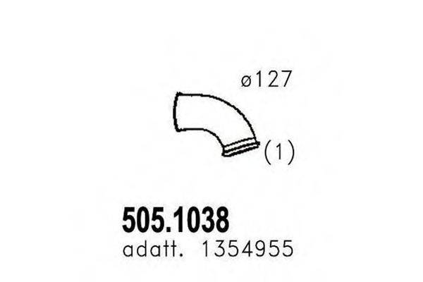 ASSO 5051038 Труба вихлопного газу