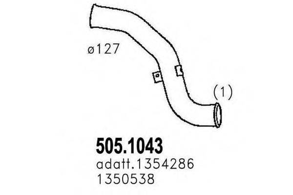 ASSO 5051043 Труба вихлопного газу
