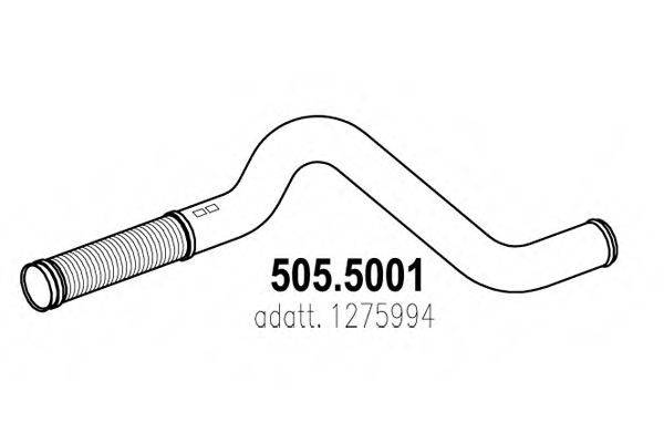 ASSO 5055001 Труба вихлопного газу