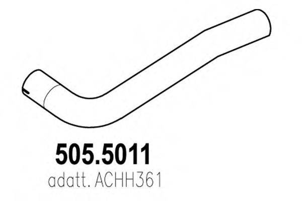 ASSO 5055011 Труба вихлопного газу