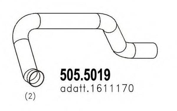 ASSO 5055019 Труба вихлопного газу