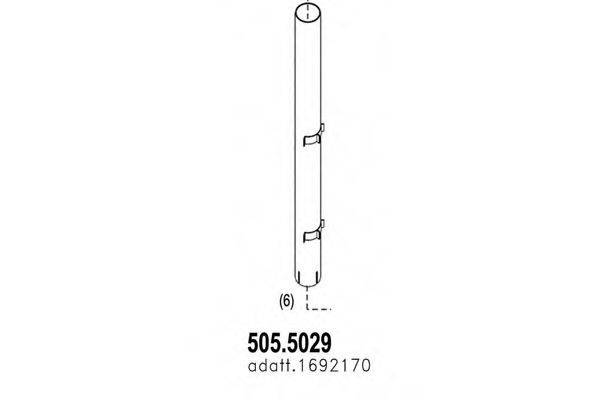 ASSO 5055029 Труба вихлопного газу