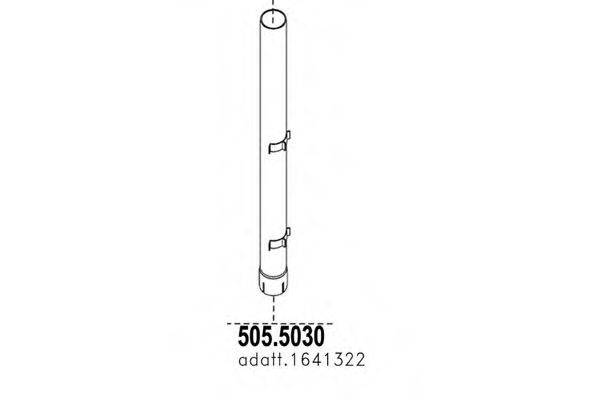 ASSO 5055030 Труба вихлопного газу