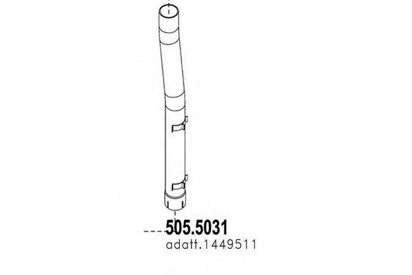 ASSO 5055031 Труба вихлопного газу