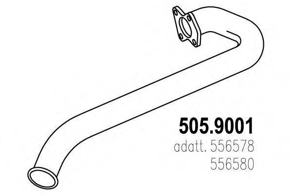ASSO 5059001 Труба вихлопного газу