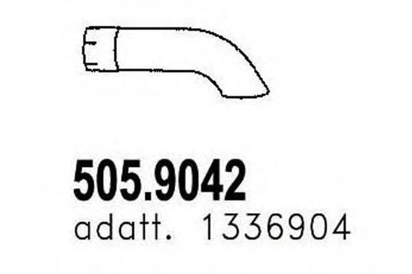 ASSO 5059042 Труба вихлопного газу