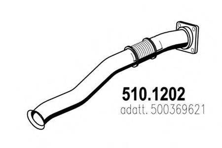 ASSO 5101202 Труба вихлопного газу