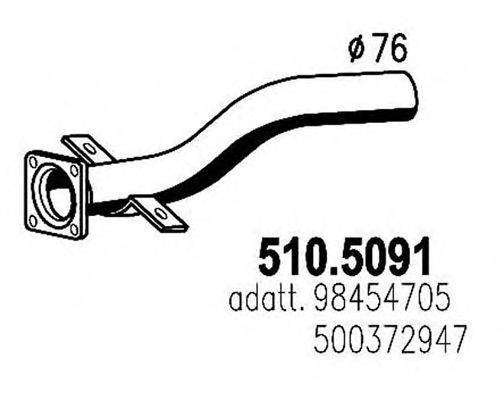 ASSO 5105091 Труба вихлопного газу