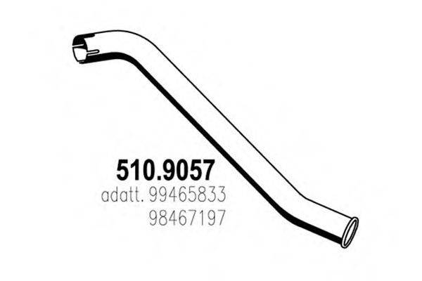 ASSO 5109057 Труба вихлопного газу