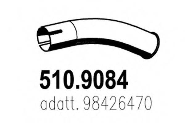 ASSO 5109084 Труба вихлопного газу