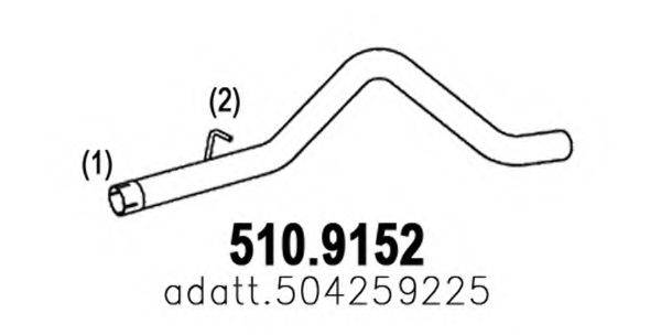 ASSO 5109152 Труба вихлопного газу