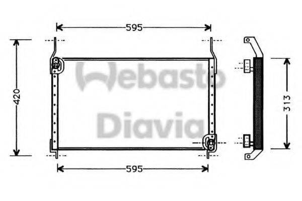 WEBASTO 82D0225258A Конденсатор, кондиціонер