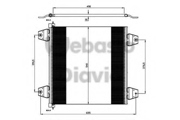 WEBASTO 82D0226248MA Конденсатор, кондиціонер