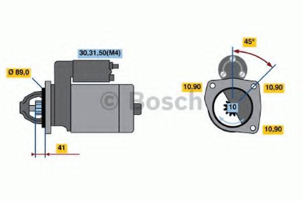 BOSCH 0001368083 Стартер