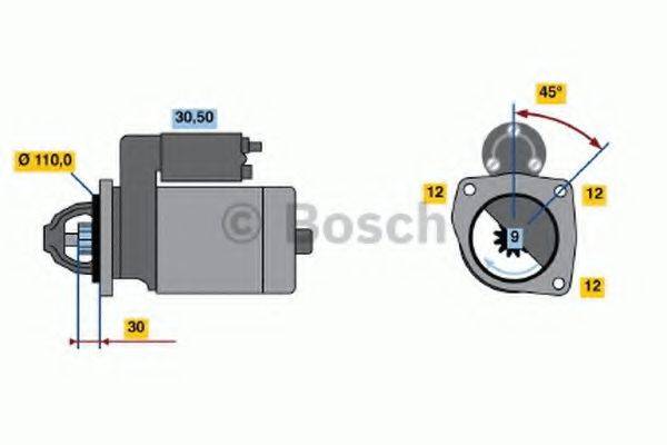 BOSCH 0986019010 Стартер