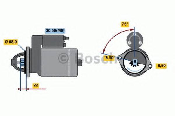 BOSCH 0986020870 Стартер