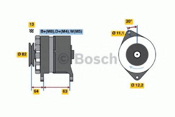 BOSCH 0986039130 Генератор