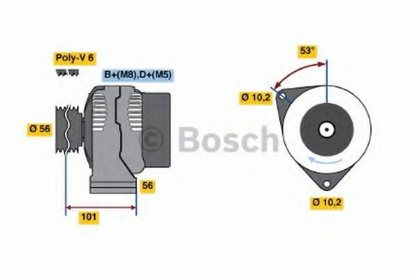 BOSCH 0986039860 Генератор